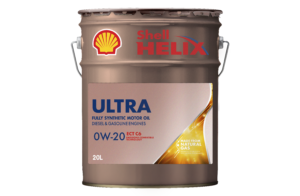 Helix Ultra ECT C6 0W-20 ペール缶デザイン写真